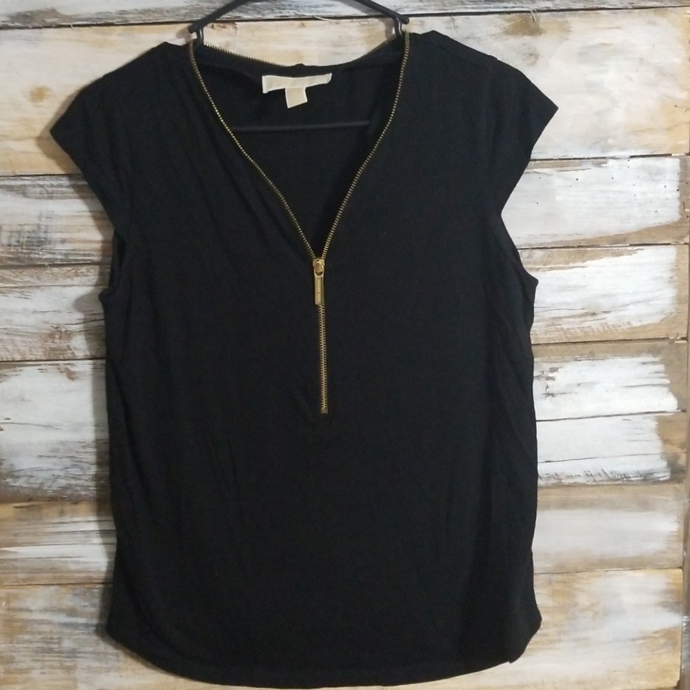 Michael Kors Black zipper top